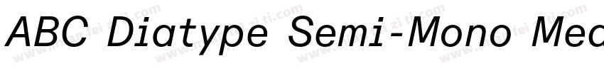ABC Diatype Semi-Mono Medium字体转换